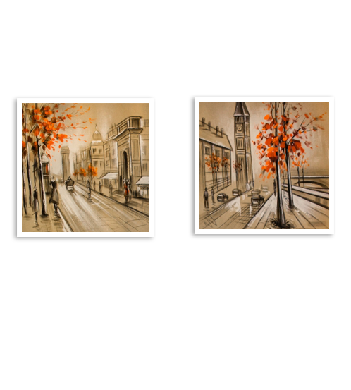 Autumn Street Diptych